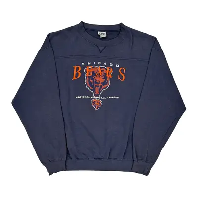 Chicago Bears Lee Nfl Sweatshirt - XL Navy Cotton