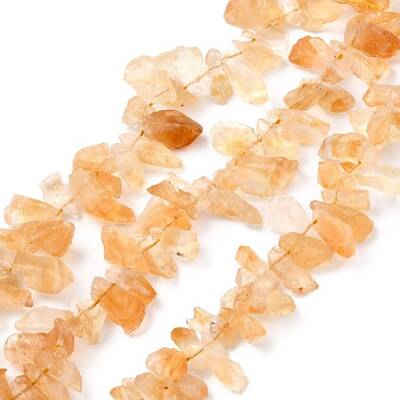 Rough Raw Natural Citrine Beads Strands