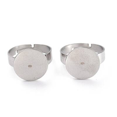 Non-Tarnish Adjustable 304 Stainless Steel Rings Components