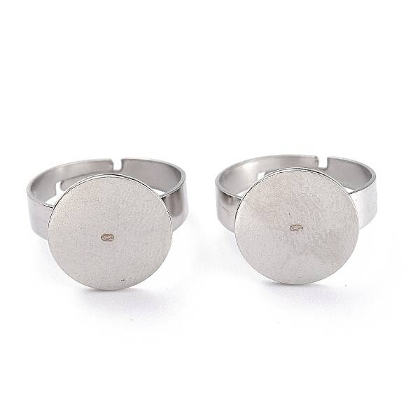 Non-Tarnish Adjustable 304 Stainless Steel Rings Components
