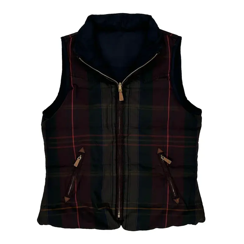 Ralph Lauren Reversible Gilet - Small Multicoloured Cotton Blend