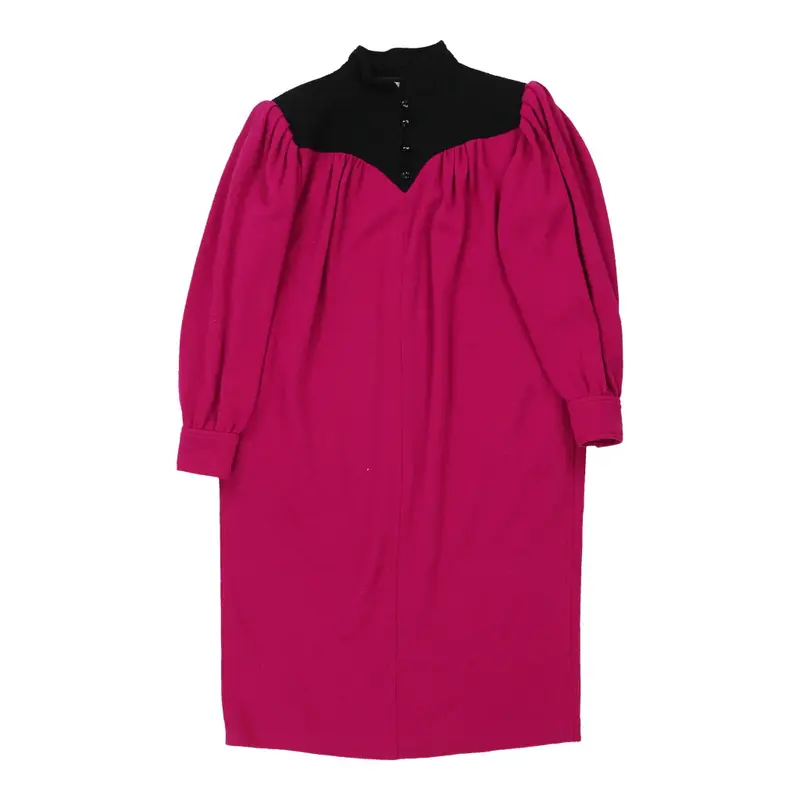Ungaro Midi Midi Dress - Large Purple Cotton Blend | Size: large