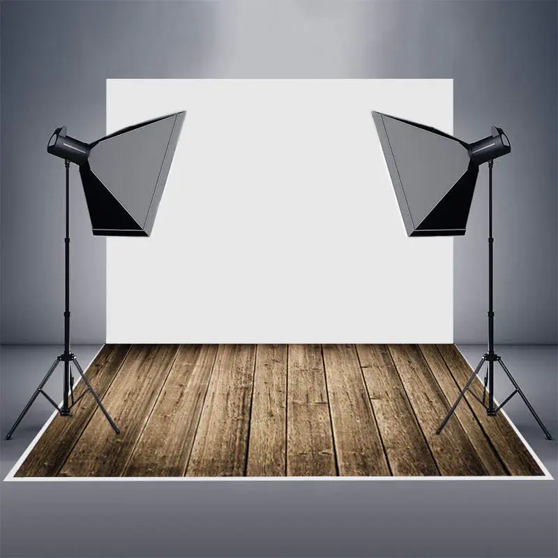 Vignetting Burlywood Wood Photo Rubber Floor Mat - Aperturee