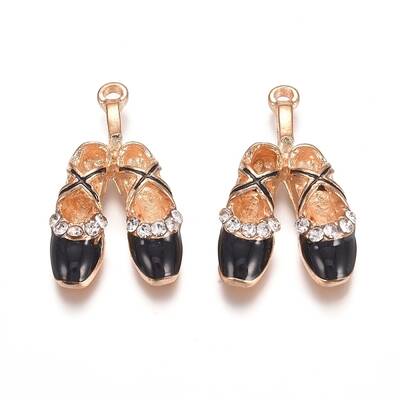 Light Gold Plated Alloy Enamel Pendants