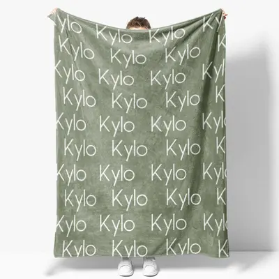 Personalized Name Soft Blanket Gift For Kids Baby - Aperturee
