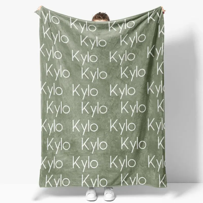 Personalized Name Soft Blanket Gift For Kids Baby - Aperturee