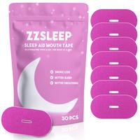 Pink ZZSleep Tape - (30 Strips) Breathable Mouth Tape for Rest & Recovery. Prevents Snoring and Improves Nasal Oxygen Intake....