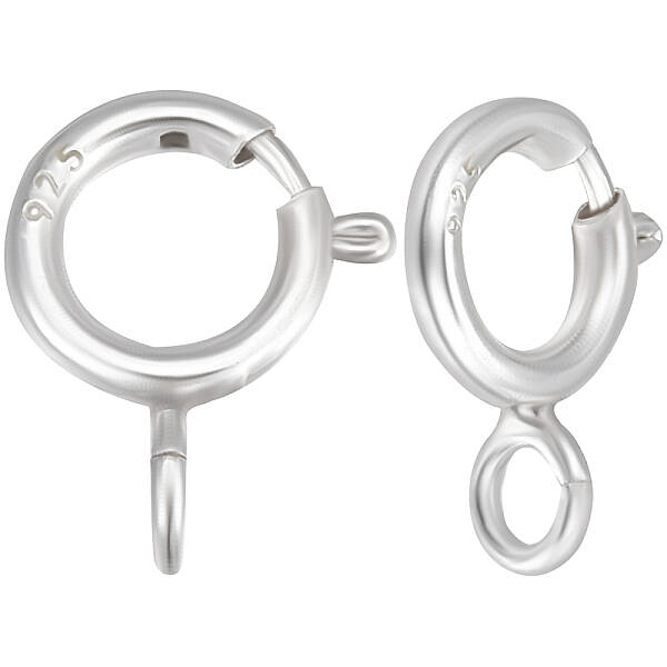20Pcs 925 Sterling Silver Spring Ring Clasps