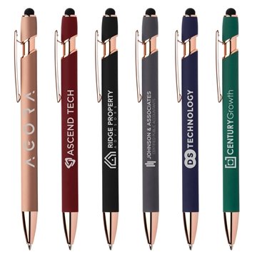 100 Customized Ellipse Softy Rose Gold Classic w/ Stylus - Silver ...