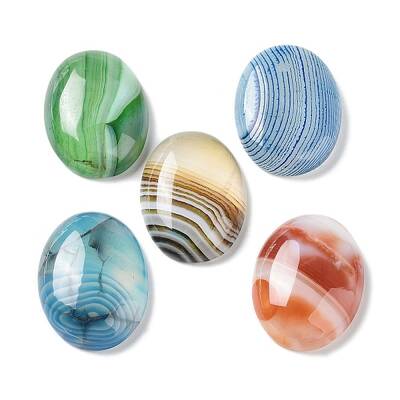 Natural Striped Agate/Banded Agate Cabochons