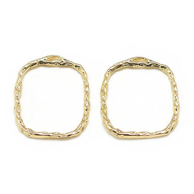 Brass Open Back Bezel Pendants