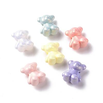 Opaque Acrylic Glitter Beads