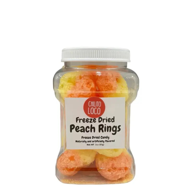 Freeze Dried Peach Rings Bucket