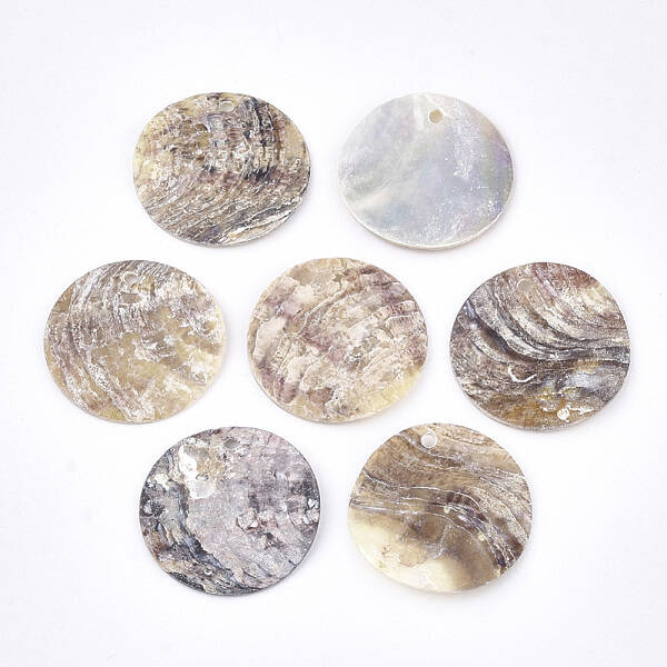 Natural Akoya Shell Pendants