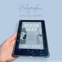 Kindle Paperwhite Holographic Star Decal, EReader decal skin, removable sparkly kindle skin