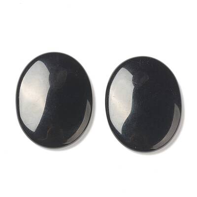 Natural Obsidian Worry Stone for Anxiety Therapy