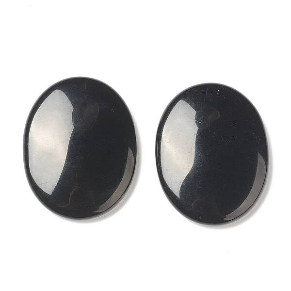 Natural Obsidian Worry Stone for Anxiety Therapy