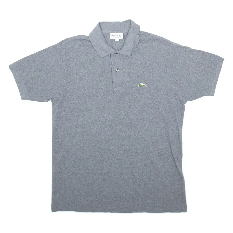 LACOSTE Mens Polo Shirt Grey M