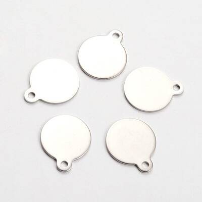 Tarnish Resistant 201 Stainless Steel Stamping Blank Tag Pendants