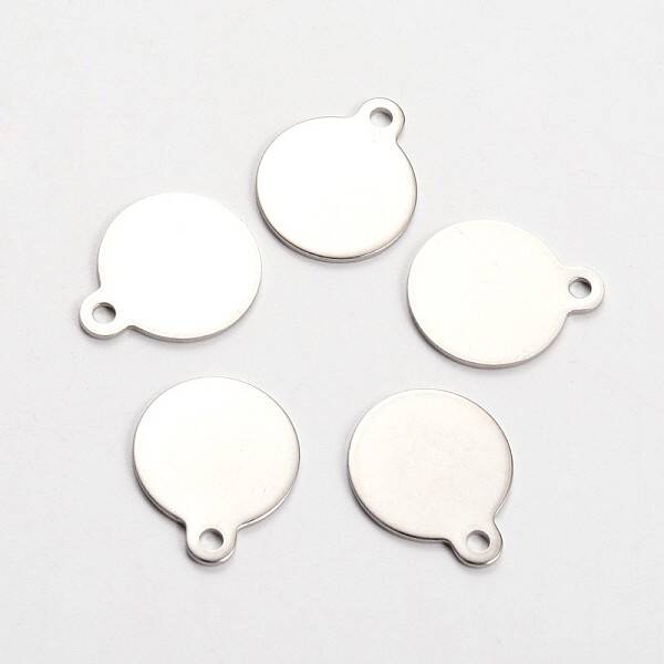 Tarnish Resistant 201 Stainless Steel Stamping Blank Tag Pendants
