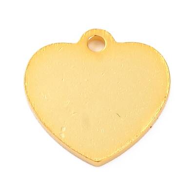 925 Sterling Silver Blank Heart Charms