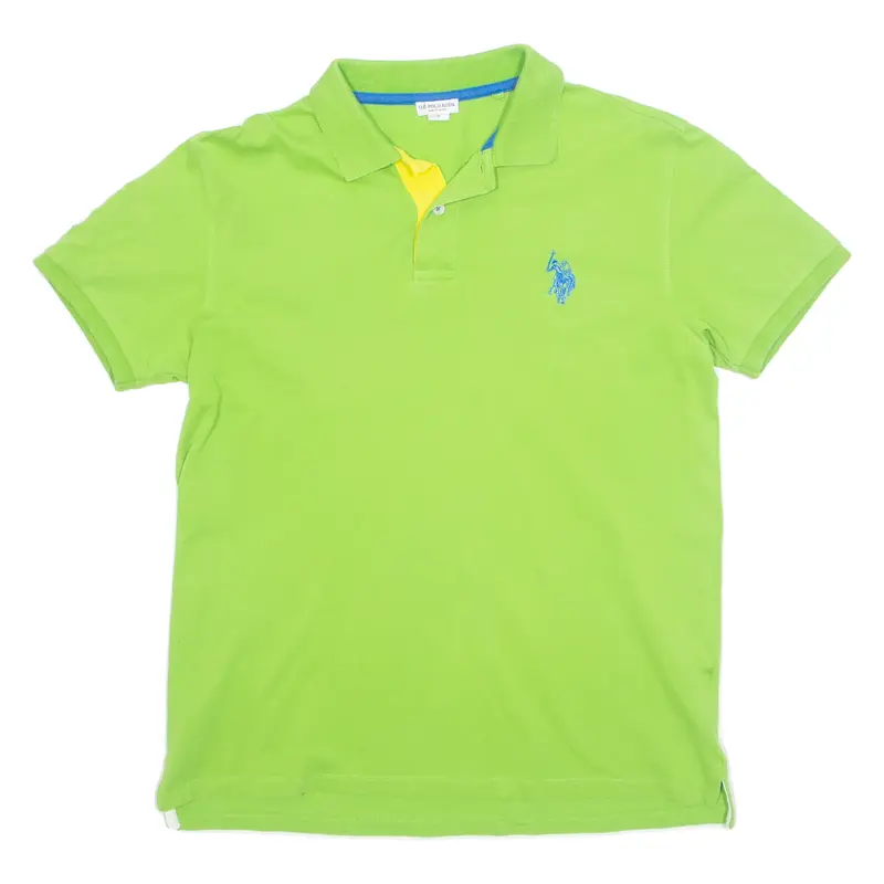 U.S. POLO ASSN Slim Mens Polo Shirt Green L