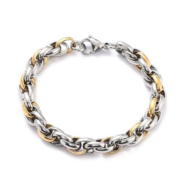 304 Stainless Steel Rope Chain Bracelet for Men Women