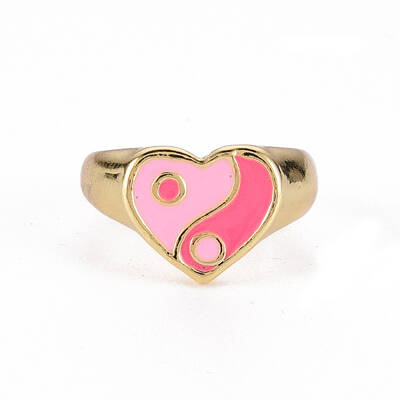 Alloy Enamel Wide Band Rings