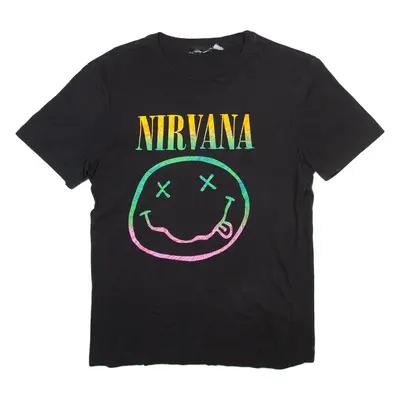 NIRVANA Mens Band T-Shirt Grey S