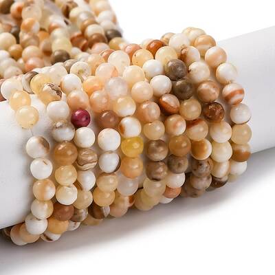 Natural Yellow Jade Beads Strands