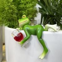 Creative Frog Design Plant Pot, Cute Frog Design Plant Pot, Garden Decoration, Suitable for Outdoor, Balcony, Garden Decorati...