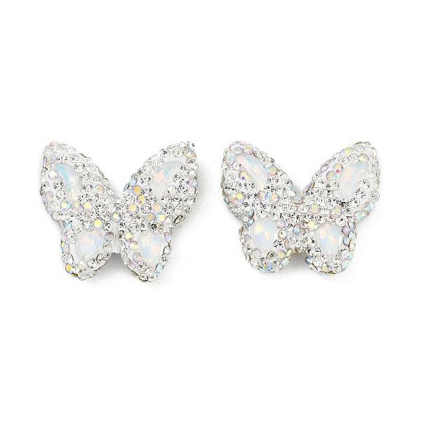 Handmade Polymer Clay Rhinestone Beads