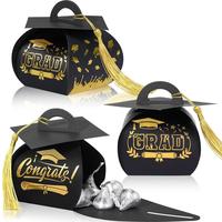 30 Pcs Graduation Cap Gift Boxes Graduation Party Favors Graduation Gifts Class of 2025 Candy Box with Tassel Table Centerpie...