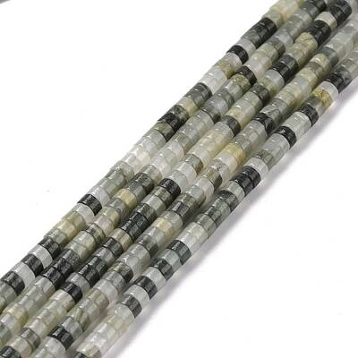 Natural Green Line Jaspe Beads Strands