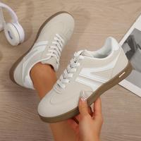 Women Classic Retro Gum Sole Fashion Sneakers Casual Tennis Skate Shoe Walking Footwear Anti Slip Trainers