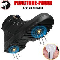 Safety Boots Men Women Lightweight Waterproof Work Shoes with Steel Toe Cap Safety Shoes Non-Slip Work Boots