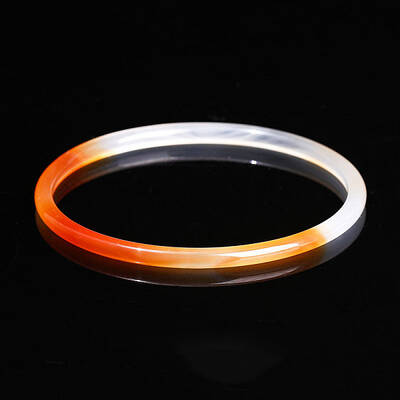 Dyed Natural Dendritic Agate Simple Plain Bangle for Women