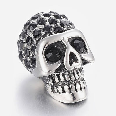 304 Stainless Steel Rhinestone Beads