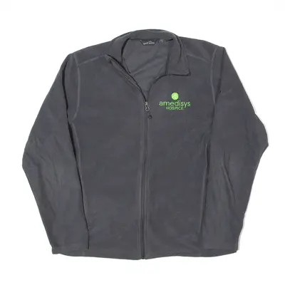 EDDIE BAUER Fleece Jacket Grey Mens L