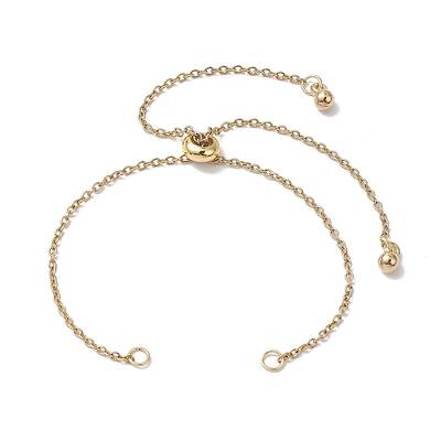 Adjustable 304 Stainless Steel Cable Chains Bracelets Making