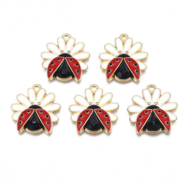 Rack Plating Alloy Enamel Pendants