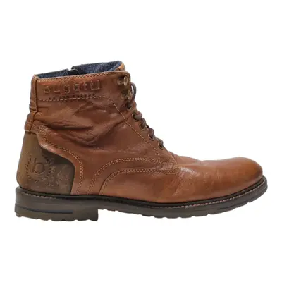 BUGATTI Lace-Up Boots Brown Leather Mens UK 9