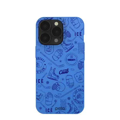 Electric Blue Hockey Postage iPhone 13 Pro Case