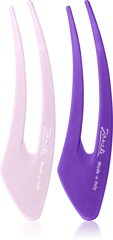 Janeke Purple Hair Clips 2X15cm