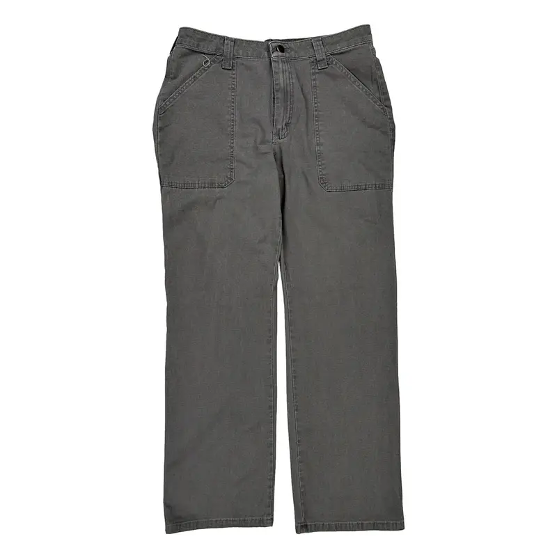 Wrangler Trousers - 33W 32L Grey Cotton Blend