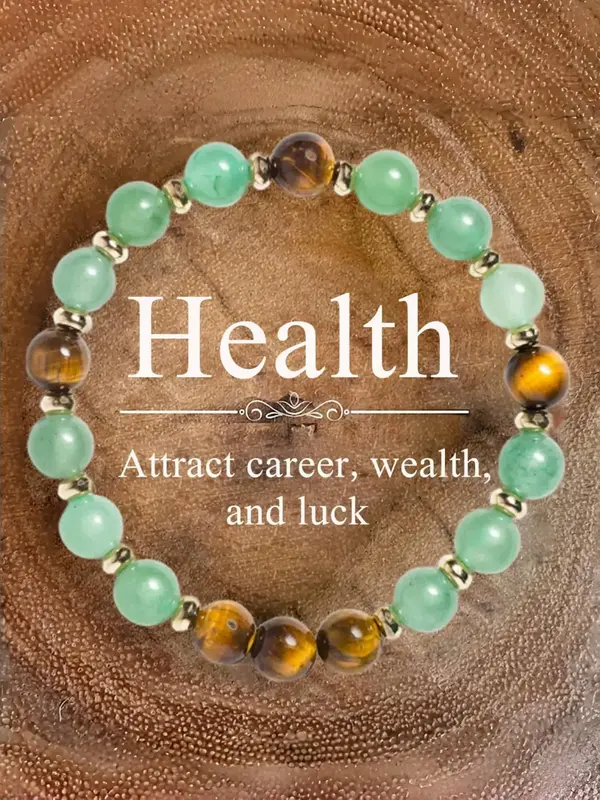 Natural Crystal Beaded Bracelet, Fashionable Jewelry for Women & Men, Trendy All-match & Exquisite Jewelry for Birthday Gift