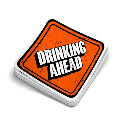 Drinking Ahead - Hard Hat Decal