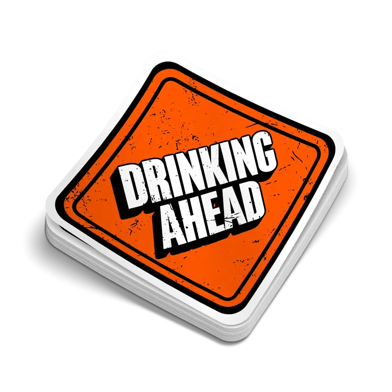 Drinking Ahead - Hard Hat Decal