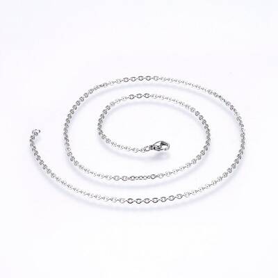 Non-Tarnish 304 Stainless Steel Cable Chains Necklaces