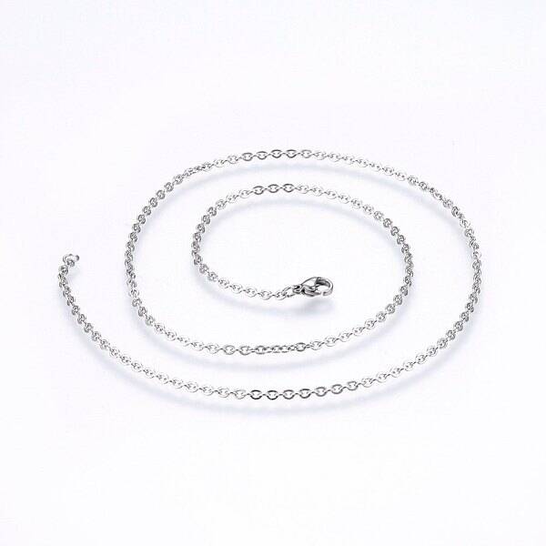 Non-Tarnish 304 Stainless Steel Cable Chains Necklaces